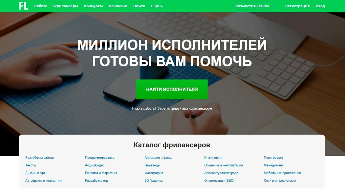 FL - фриланс сайт удаленной работы, фрилансеры, работа на дому, freelance